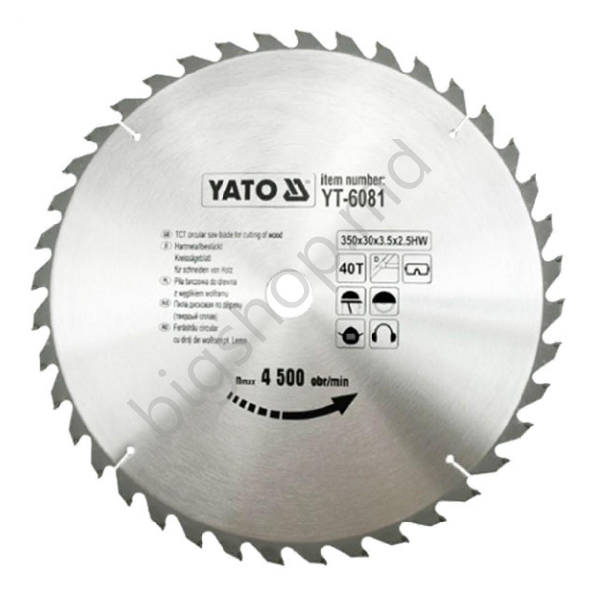 Диск для болгарки Yato 350 x 30 x 3.5 x 2.5 mm