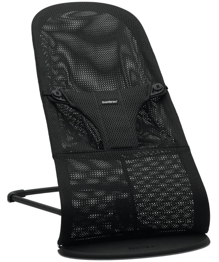 Шезлонг детский BabyBjorn Bliss Black, Mesh