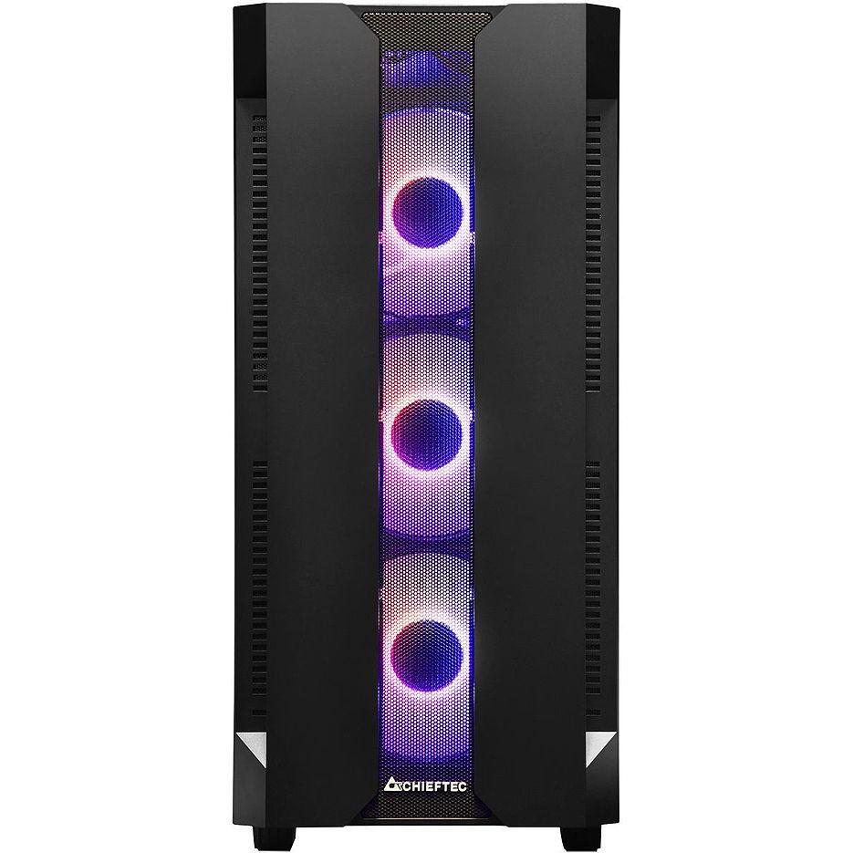 Корпус CHIEFTEC Gaming Hunter Black (GS-01B-OP)