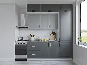 Set bucatarie Confort-NV Rich 2 m Silk Grey / Graphite Grey