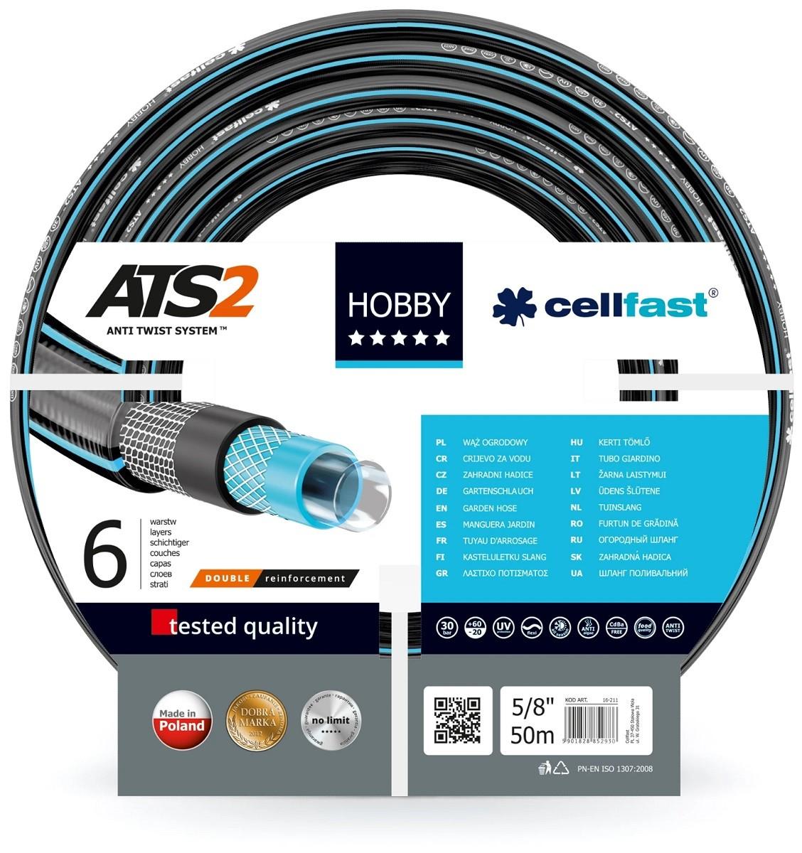 Шланг для полива Cellfast Hobby ATS 2 50m (34211)