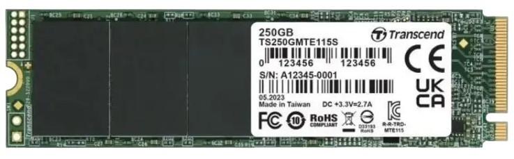 SSD накопитель Transcend MTE115S 250GB (TS250GMTE115S)