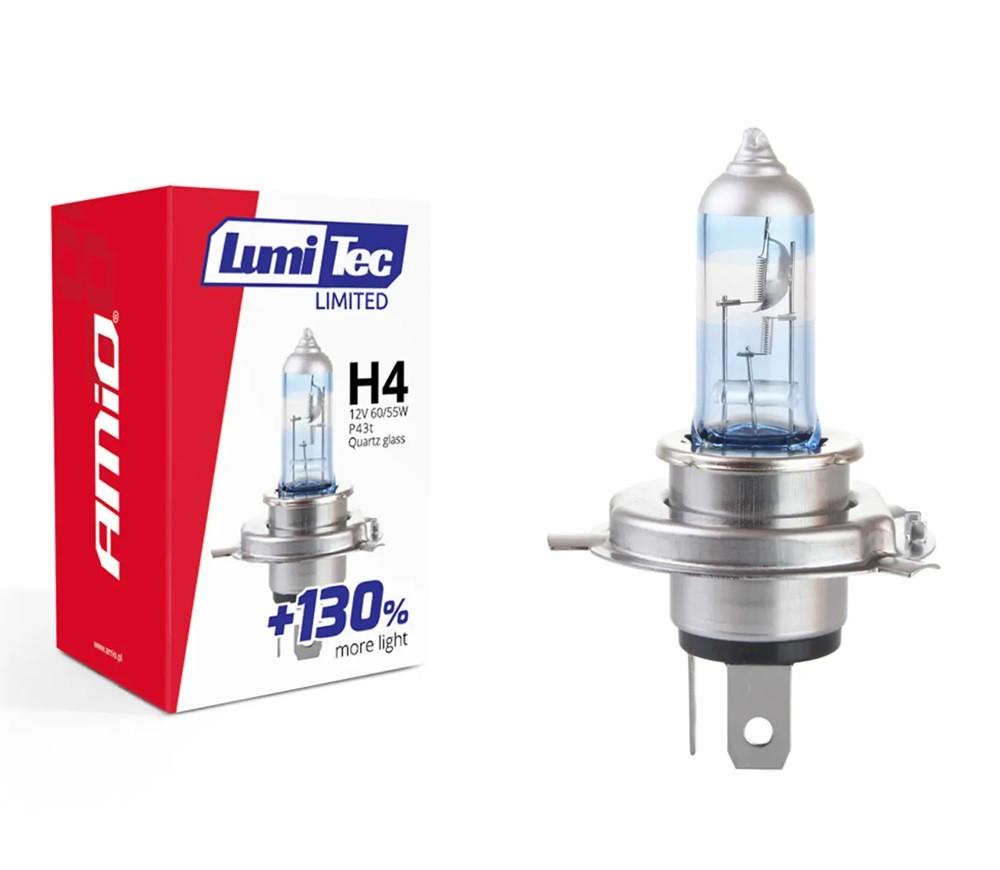 Автомобильная лампа Amio H4 12V 60/55W LumiTec Limited +130% (02132)
