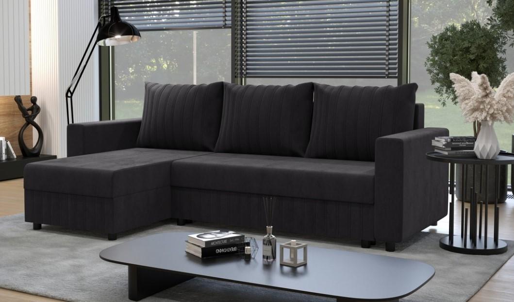 Canapea coltar Space Meble Park L Riviera 97 Graphite