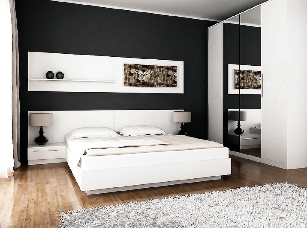Set dormitor Indart Delux Alb, Modern