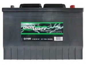 Аккумулятор GigaWatt 110AH 680A JIS