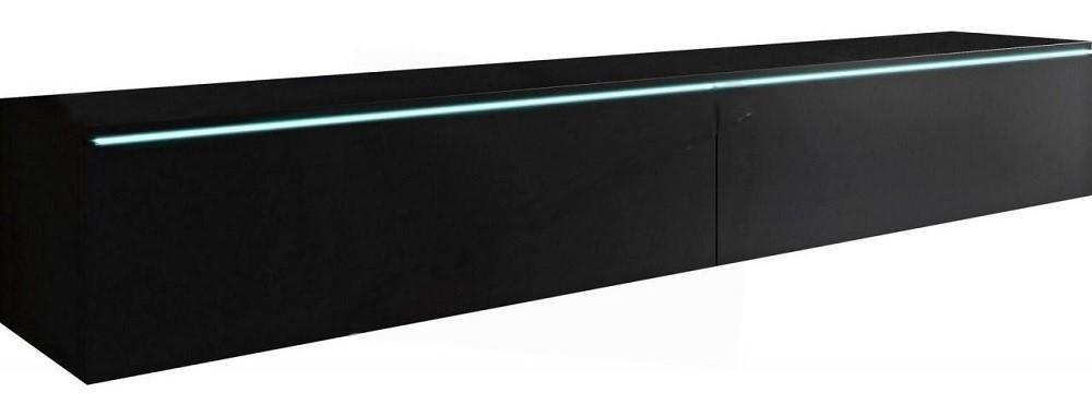 Tumba pentru televizor Bratex Lowboard D 180 Negru/Grafit (Gri)