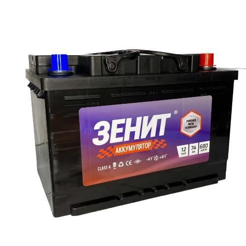 Аккумулятор Зенит 12V 74AH 680EN