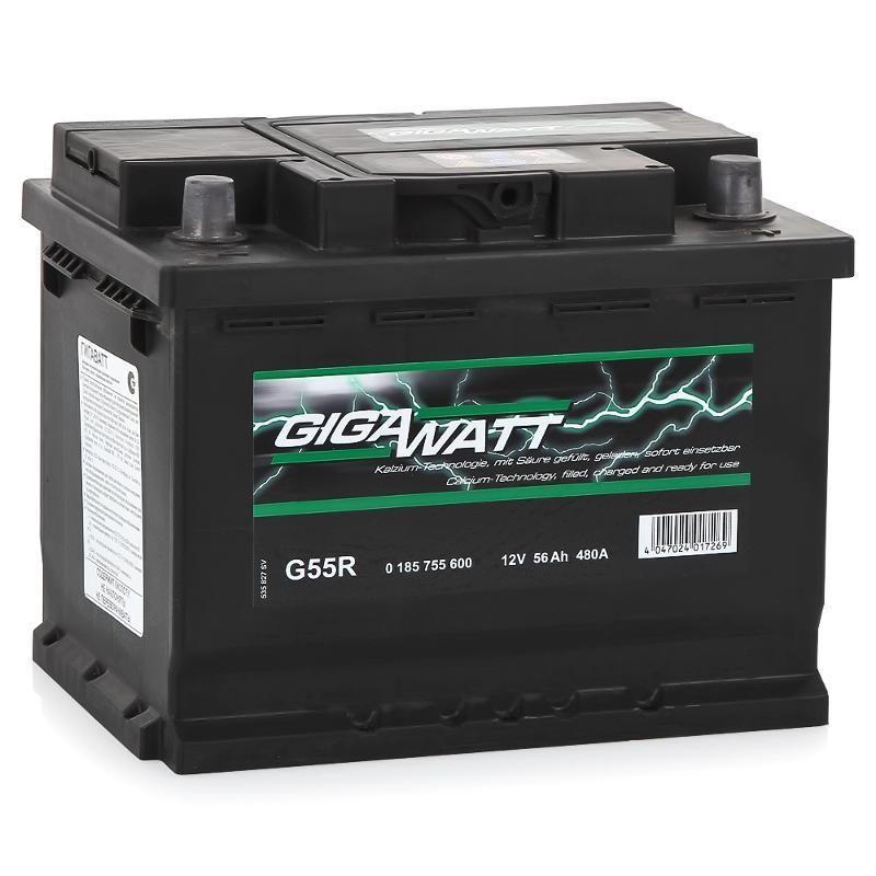 Аккумулятор GigaWatt 56AH 480A(EN) (S3 006)