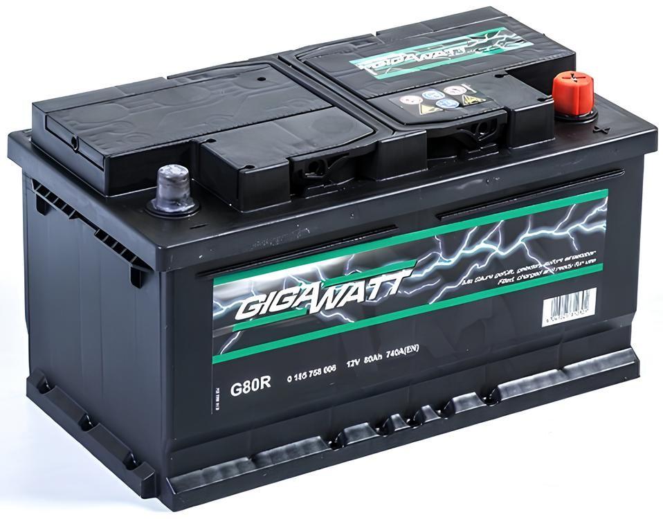 Аккумулятор GigaWatt 80AH 740A(EN) (S4 010)