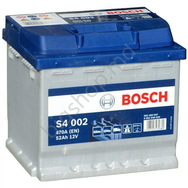 Аккумулятор Bosch 52AH 470A(EN) (S4 002)