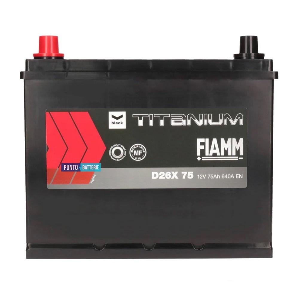 Аккумулятор Fiamm Black Japan D26X 640A 75AH L+ (7905189)