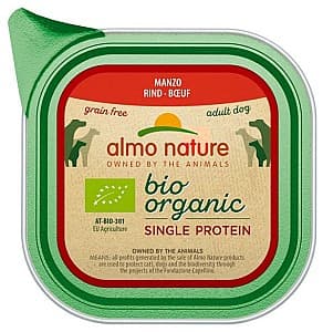 Hrană umedă pentru câini Almo Nature BIO ORGANIC Alu Monoprotein Beef 150g