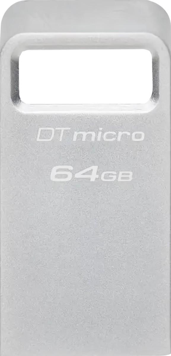 Флеш память USB Kingston 64GB DataTraveler Micro Silver