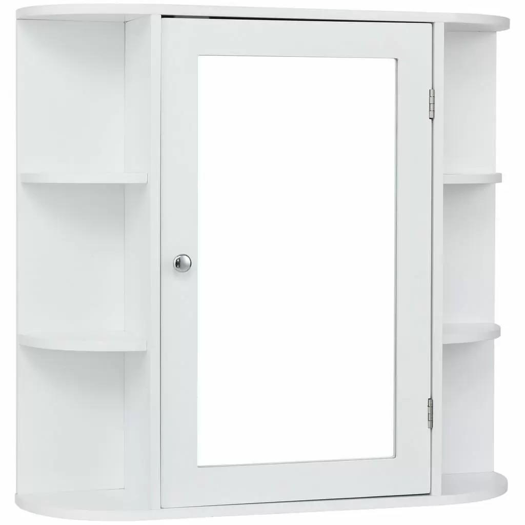 Шкаф в ванную Costway JV10446WH Белый