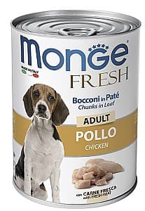 Hrană umedă pentru câini Monge DOG FRESH ADULT chicken 400gr