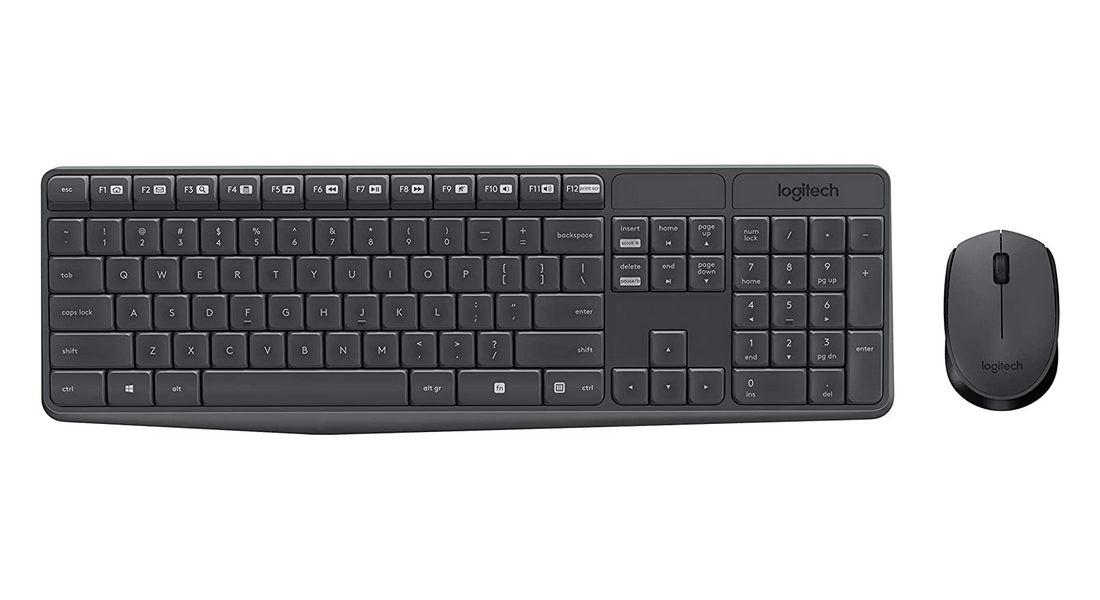 Набор Клавиатура + Мышь Logitech Wireless MK235 Grey