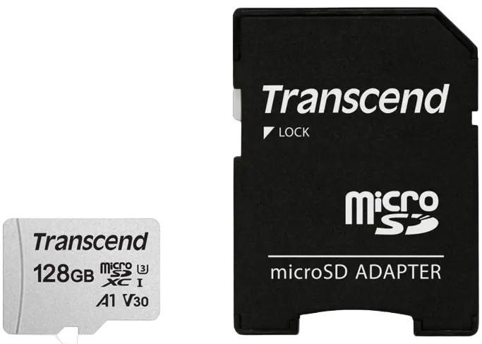 Карта памяти Transcend MicroSDXC Class 10 (TS128GUSD300S-A)