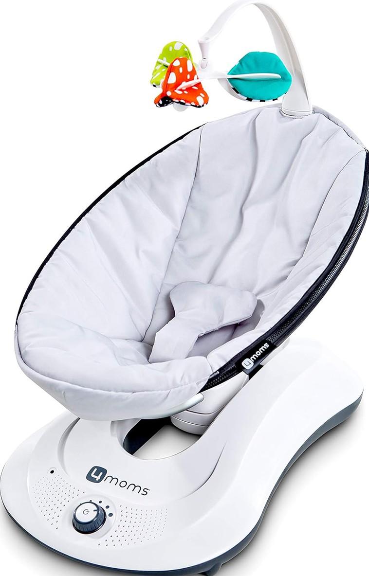 Шезлонг детский 4MOMS Rock a Roo Classic Grey