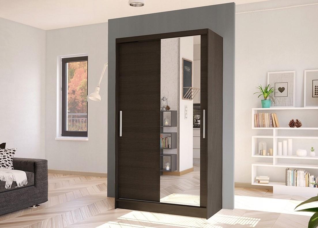Dulap-cupe Space Meble Costa VI 100x200x58 Ciocolata