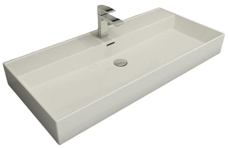 Умывальник Bocchi Milano Slim 100cm White Glossy
