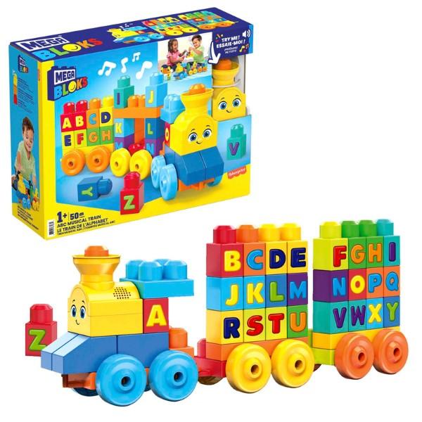 Конструктор Fisher price Mega Bloks Музыкальный паровозик (FWK22)