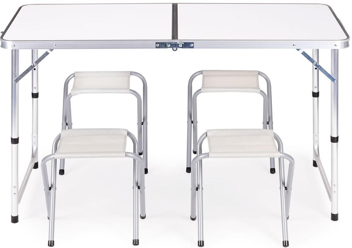 Set mobila de gradina Modern Home HTA120R+4S Alb