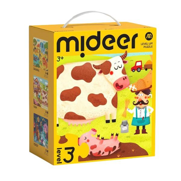 Пазлы Mideer Сцены из жизни животных, 3 в 1, уровень 3 MD1480
