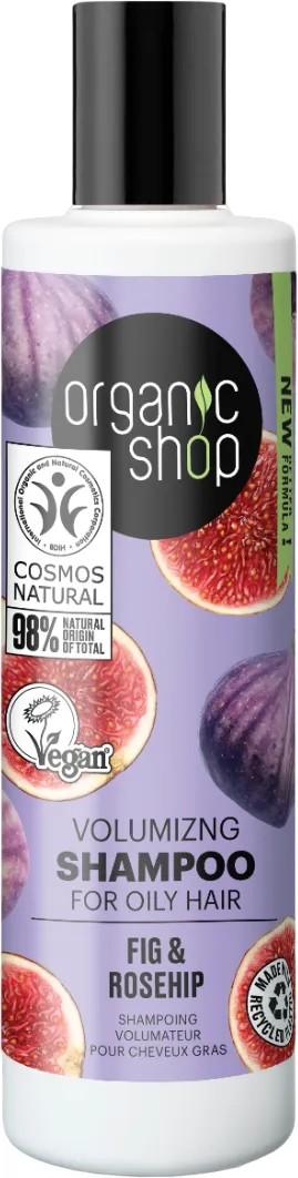 Шампунь для волос Organic Shop Volumizing Shampoo Fig and Rosehip