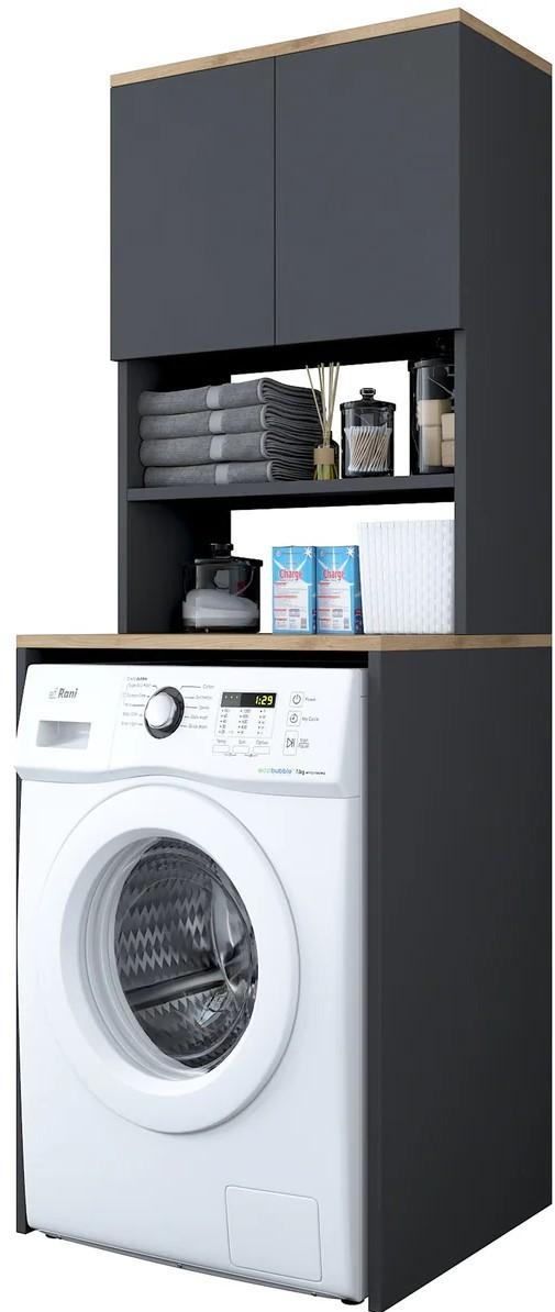 Dulap de baie Mirage Meble KD101 Antracit (Gri)/Nuc