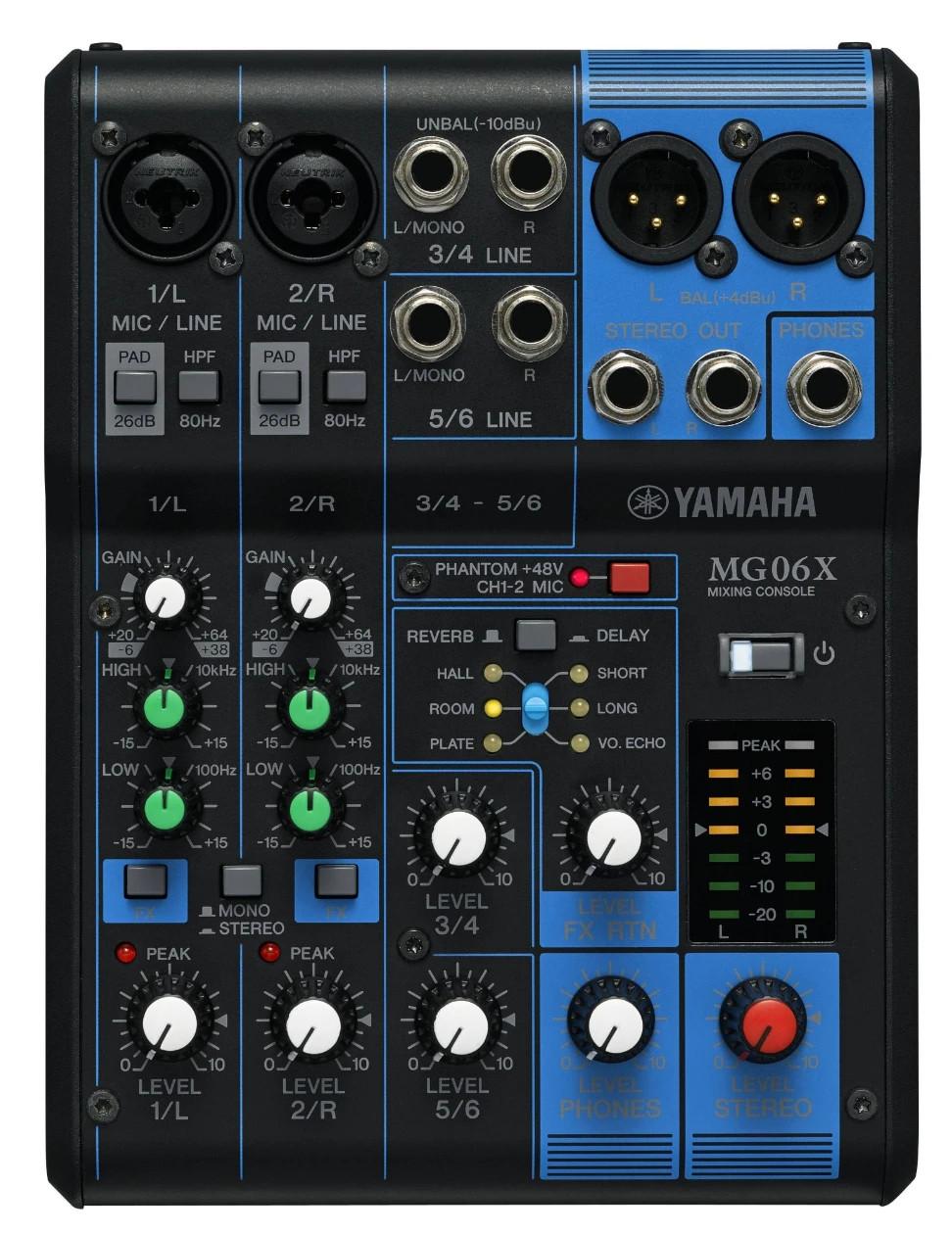 Микшер без усилителя YAMAHA MG06X