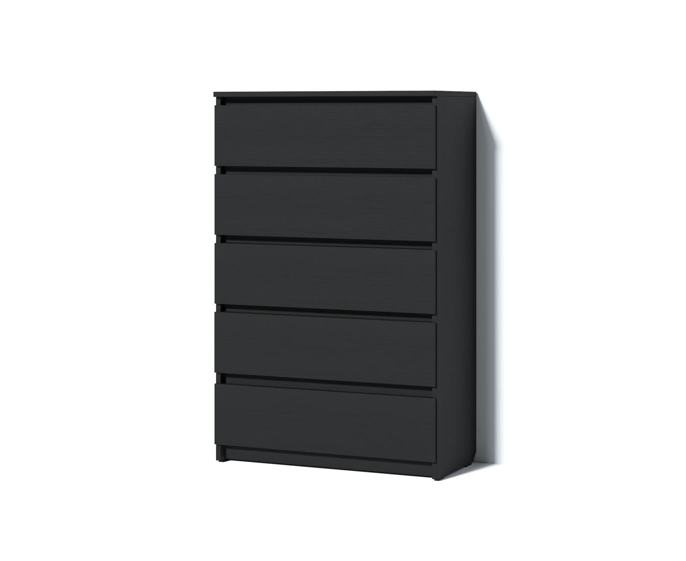 Comoda Fabrik Home Havana 5 frasin negru