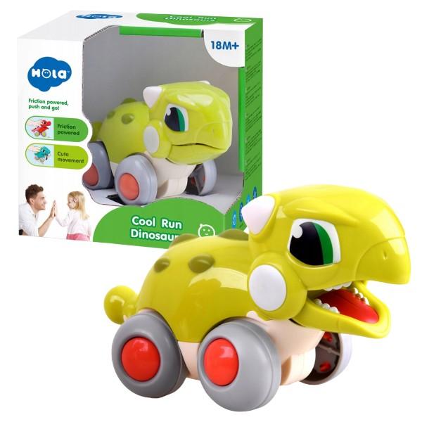 Jucarie de impins si tras Hola Toys Dinozaur în mișcare Euplocefalus