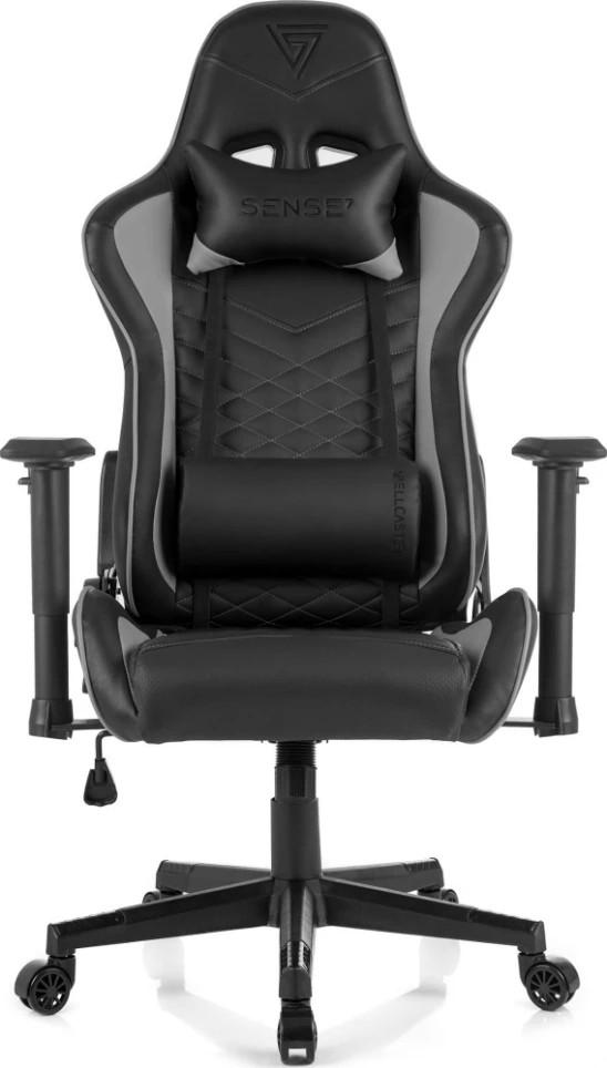 Игровое кресло SENSE7 Spellcaster Black and Gray
