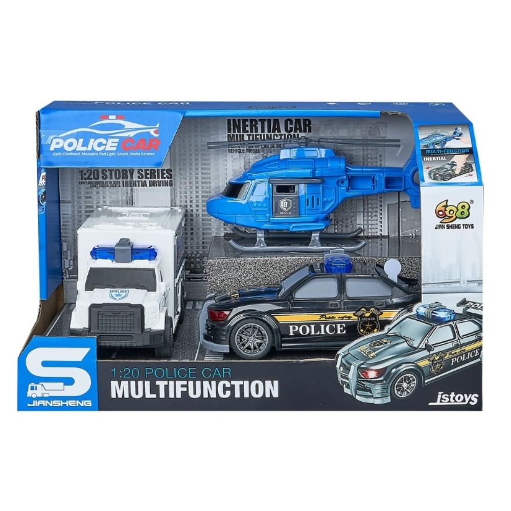 Set de jucarii JSToys 3 autospeciale Politie (JS200J)