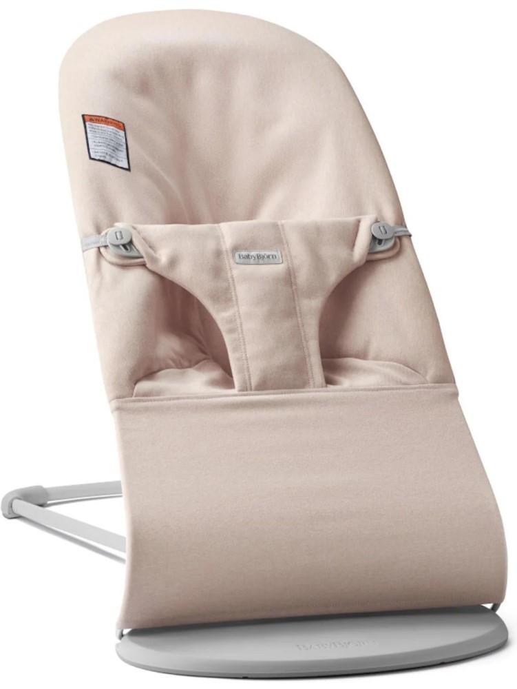 Шезлонг детский BabyBjorn Bliss Light Pink, меланжевая ткань
