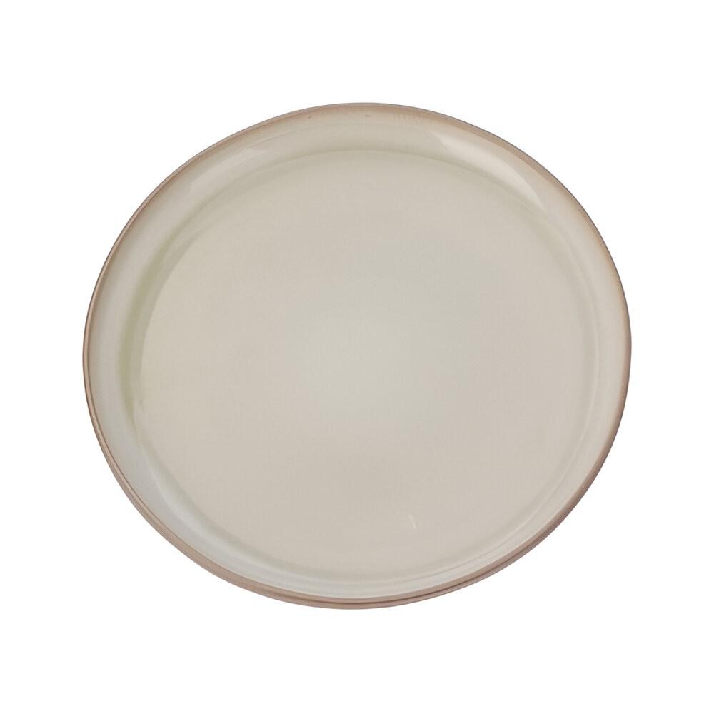 Тарелка Siaki 26.5cm Cream Reactiv Glaze, керамика