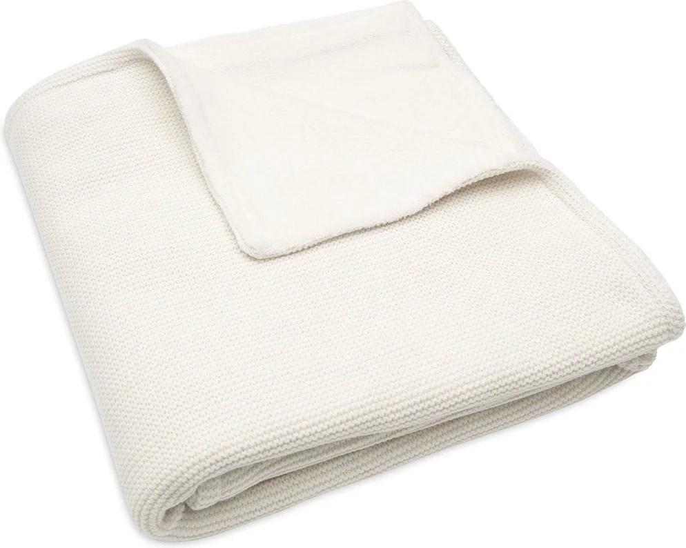 Pled Jollein Basic Knit Ivory/Coral Fleece