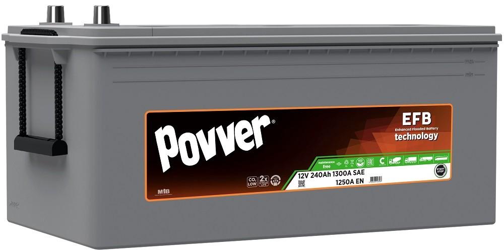 Аккумулятор POVVER 240Ah 1300A EFB (Mutlu) S2