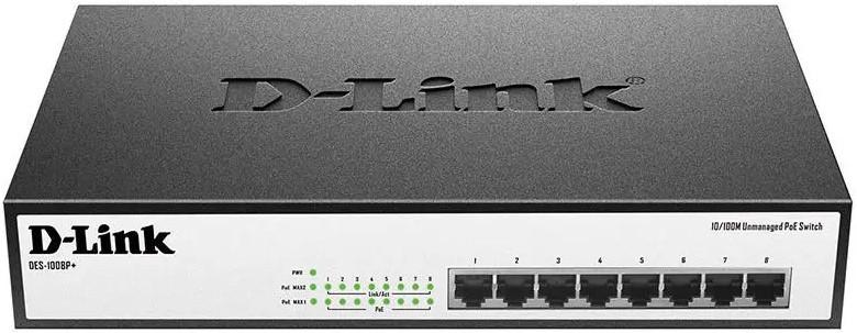 Коммутатор D-Link DES-1008P+