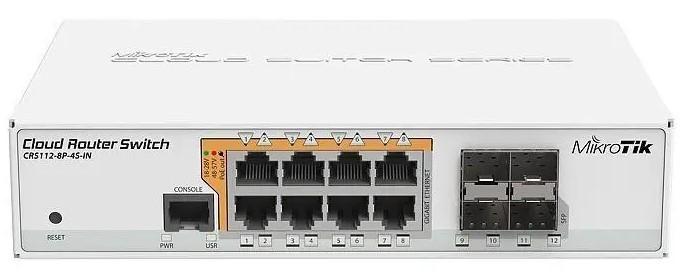 Коммутатор MikroTik CRS112-8P-4S-IN (87374)