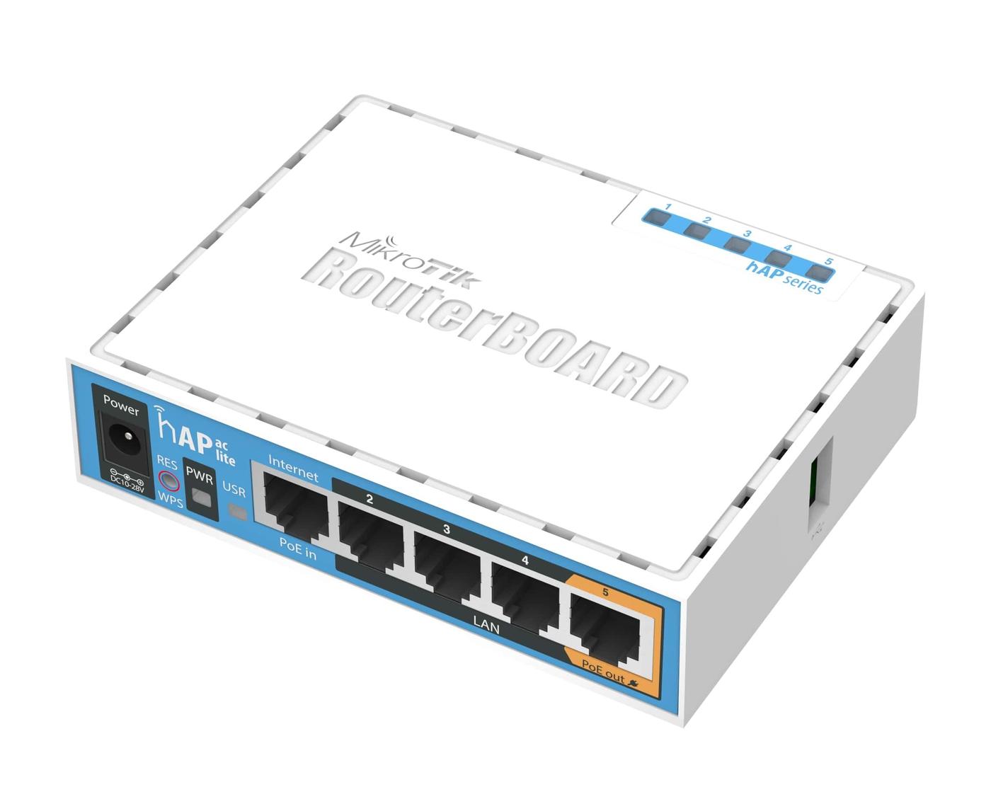 Беспроводной маршрутизатор MikroTik hAP ac lite (RB952Ui-5ac2nD)