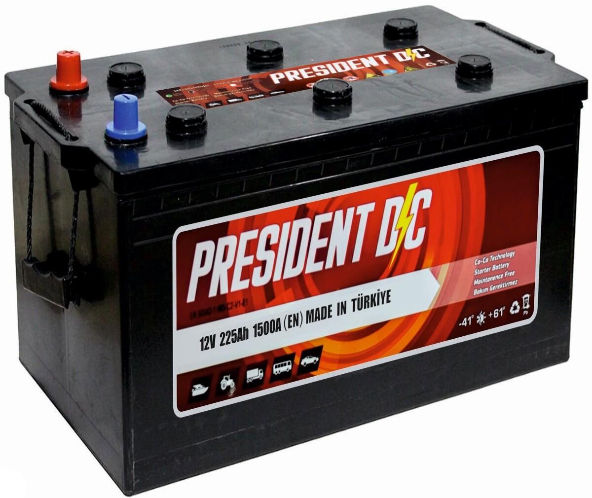 Аккумулятор PRESIDENT DC 192Ач 1350А