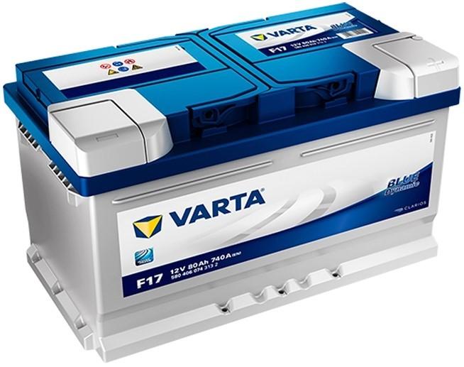 Аккумулятор Varta Blue Dynamic EFB F17 80Ah 740A