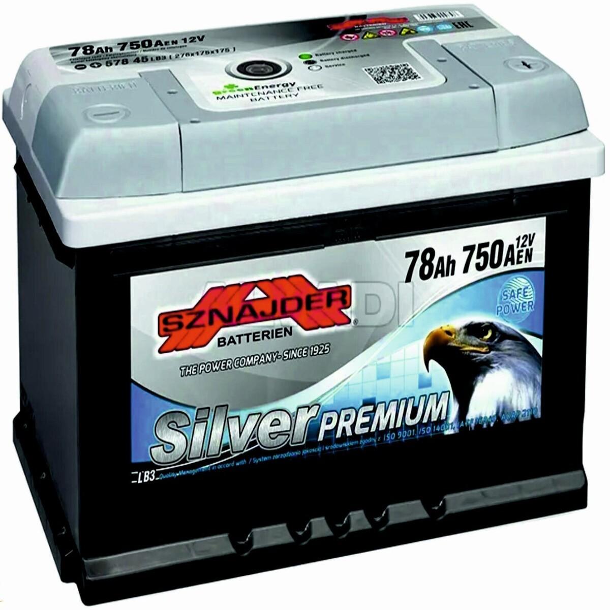 Аккумулятор Sznajder SilverPremium 78Ah 750A