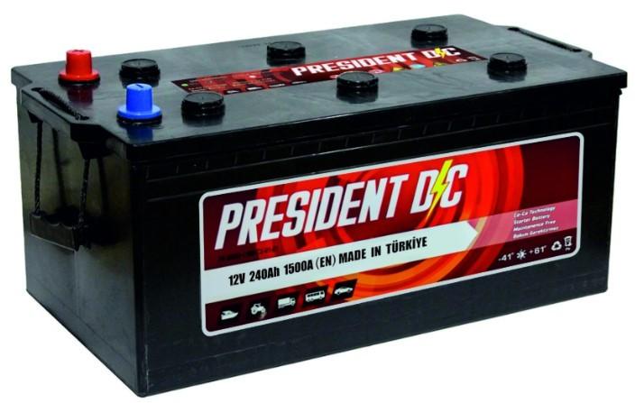 Аккумулятор PRESIDENT 240 AH