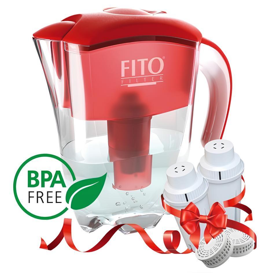 Cană filtrantă pentru apă Fito Filter Gold rosu