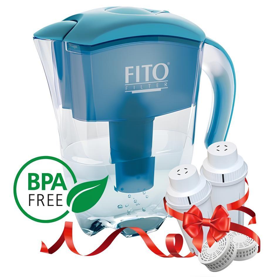 Cană filtrantă pentru apă Fito Filter Gold albastru