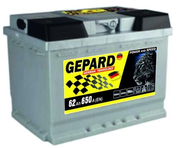 Аккумулятор GEPARD 62Ah 650A