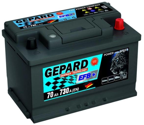 Аккумулятор GEPARD 70Ah EFB START STOP 700A